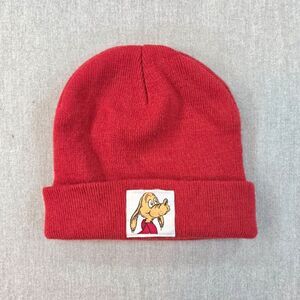 Dr. Seuss The Grinch Max Dog Red Knit Beanie Hat Cuffed Christmas One Size